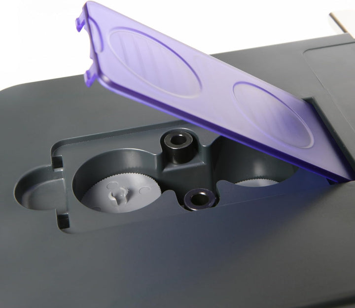 Rapesco PF220AP1 ECO P2200 2-fach-Kraftlocher, 150 Blatt Stanzkapazität, Schwarz/Violett Schwarz / V