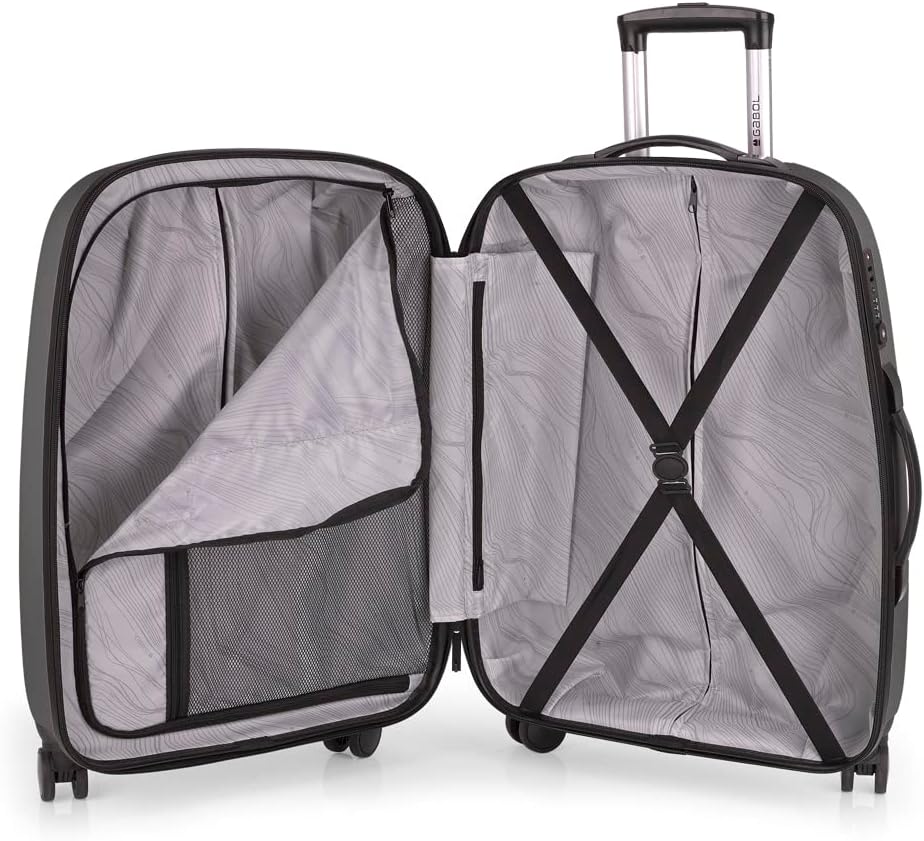 Gabol Paradise XP - 4-Rollen-Trolley M 67 cm erw. Grey, Grey