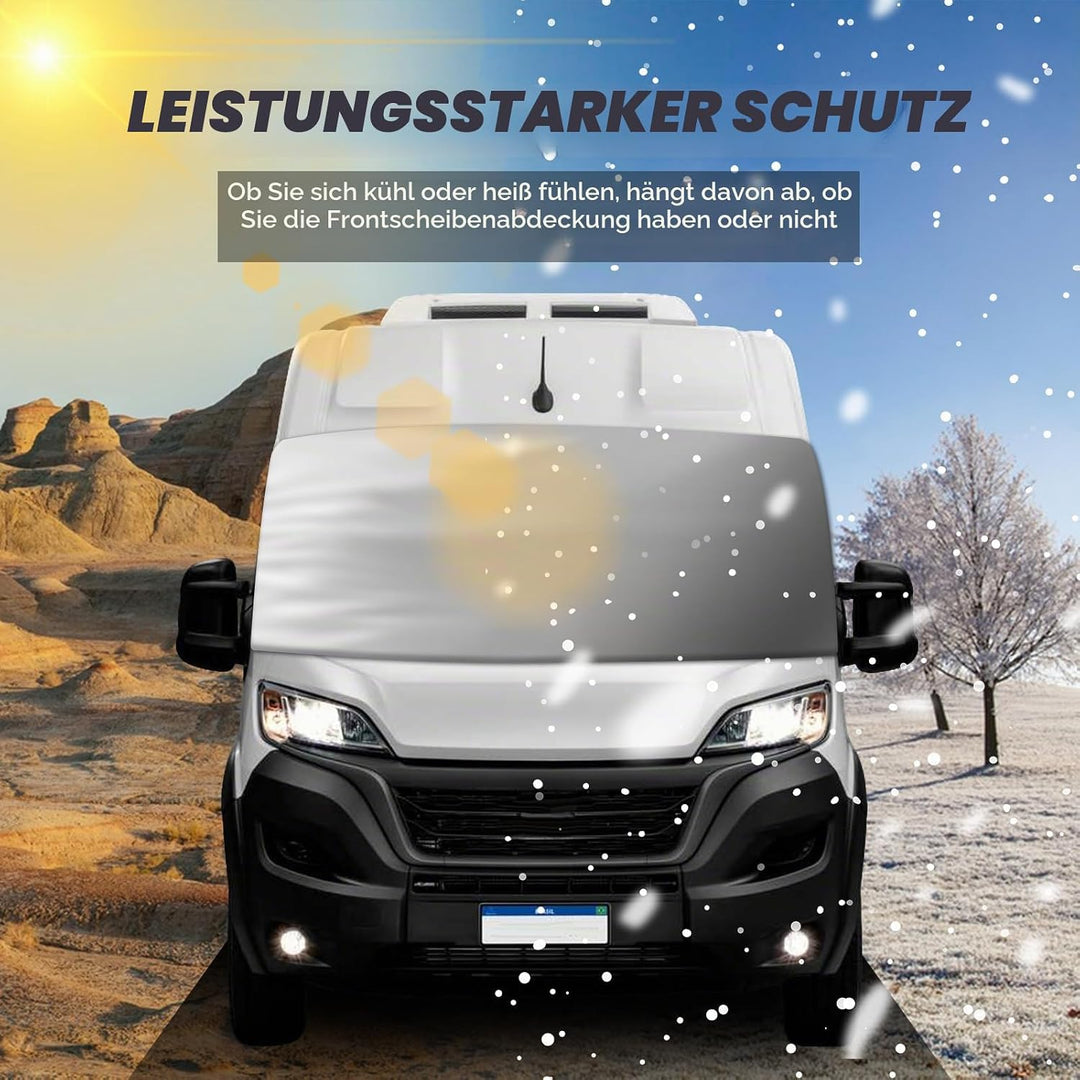 MaxAwe für FIAT Ducato 2006-2024 Auto Windschutzscheiben Abdeckung, Wasserdicht Sonnenschutz Frontsc