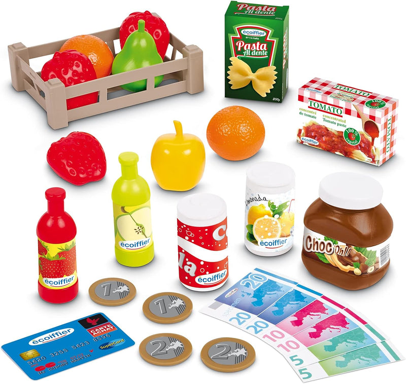 Toys Ecoiffier – 1691 – Kassenausgang Supermarkt 3-in-1 mit Verkaufszubehör – Nachahmungsspiel – ab