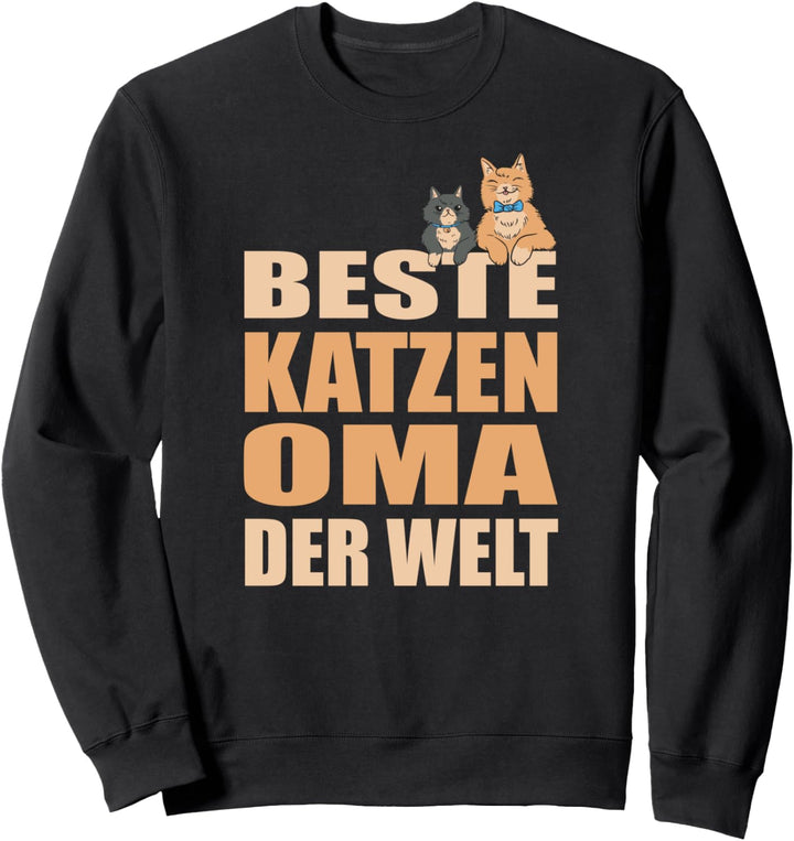 Beste Katzenoma Der Welt Katzenmama Katze Mama Katzen Oma Sweatshirt