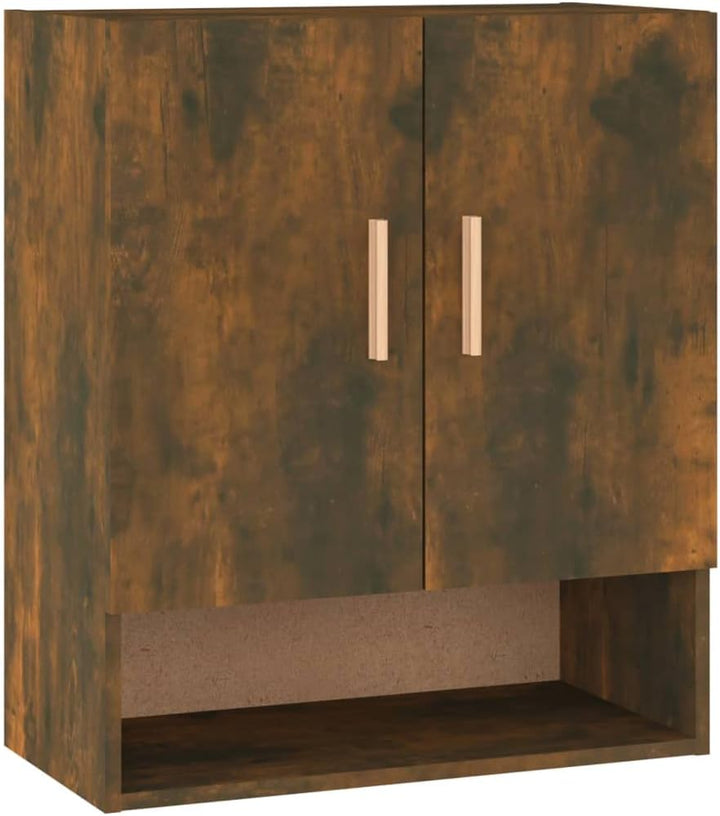 vidaXL Wandschrank Hängeschrank Bücherschrank Mehrzweckschrank Lagerschrank Schrank Wohnzimmer Räuch