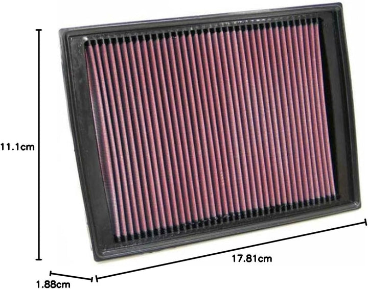 K&N 33-2333 Motorluftfilter: Hochleistung, Prämie, Abwaschbar, Ersatzfilter, Erhöhte Leistung, 2004-