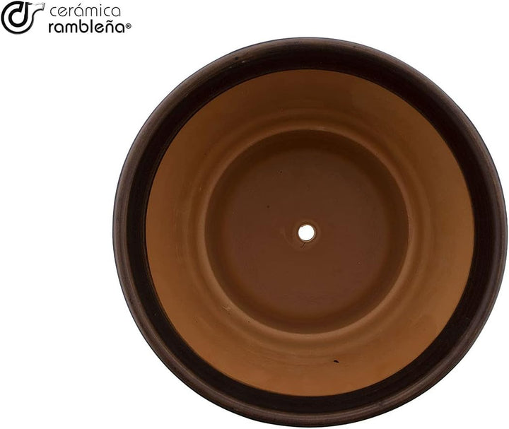 CERÁMICA RAMBLEÑA | Töpfe aus rotem Ton | Dekorative Töpfe | Keramiktöpfe | Outdoor-Töpfe | Thread-N