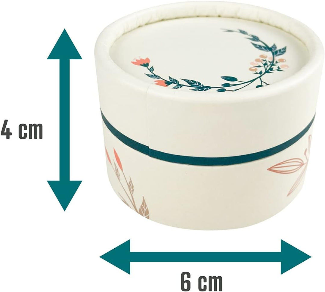 Wachsmann - leere Lippenbalsam Behälter - Kosmetiktiegel aus Pappe - 10 Stück | 50 ml 50ml | 10 Stüc