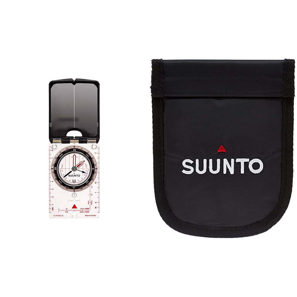 Suunto Kompass MC-2 G MIRROR COMPASS, weiss, One size Mirror Compass + Tandem Nylon Pouch, Mirror Co