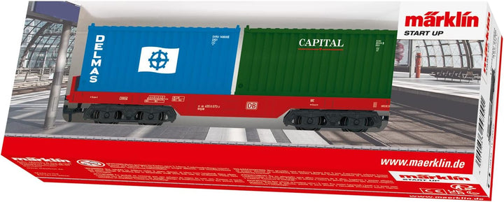Märklin 46539 DB Einheits-Kesselwagen Eva & Start up 44700 - Containertragwagen Bundle mit Container