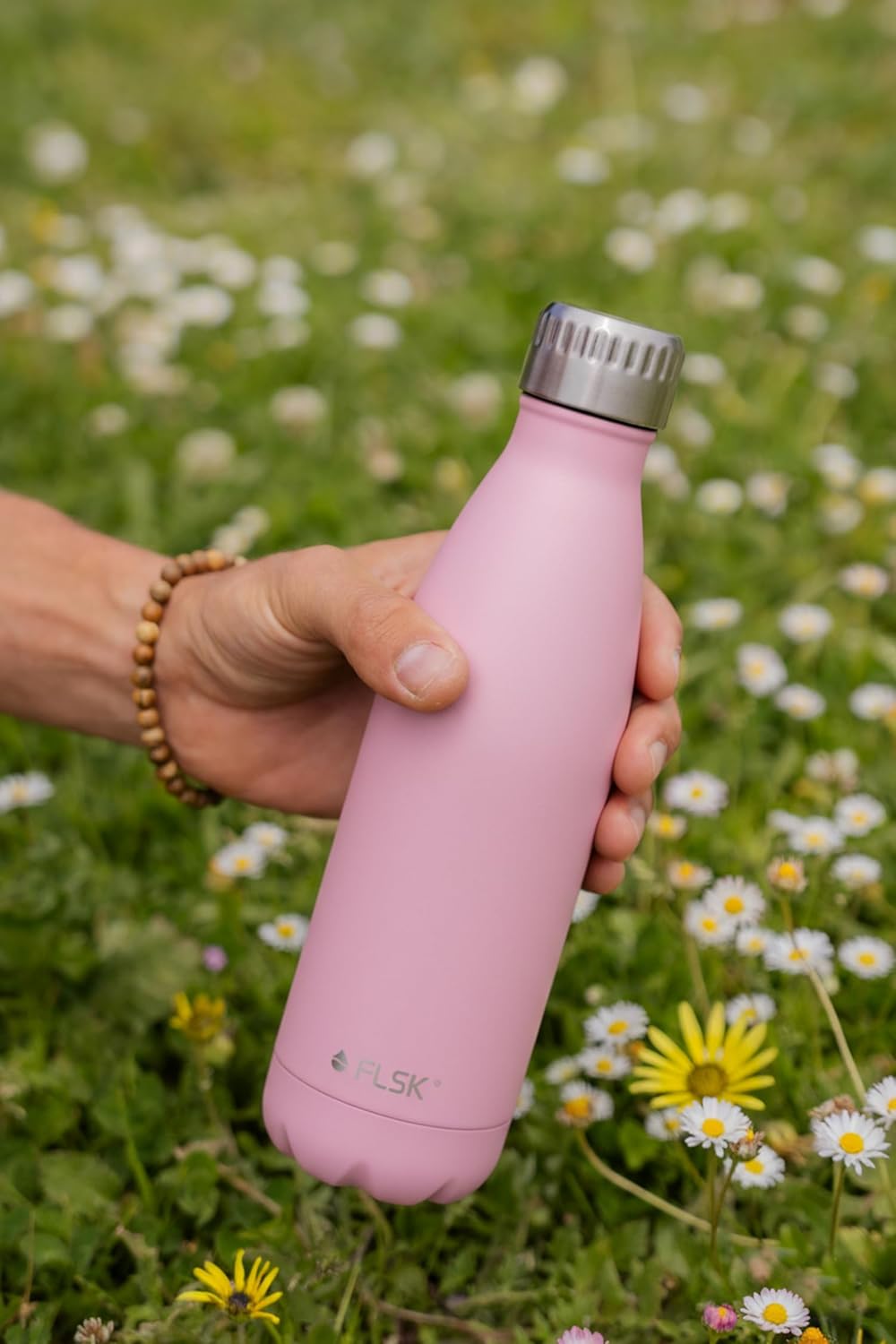 FLSK Trinkflasche – Premium Edelstahl Thermosflasche – 100% auslaufsicher & kohlensäuregeeignet – hä