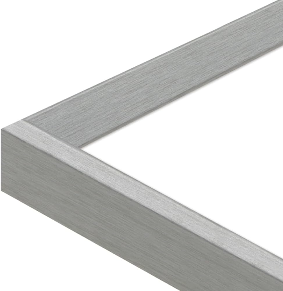 WANDStyle Bilderrahmen 24x30 Silber, Vintage Bilderrahmen Holz, hochwertiger Holzbilderrahmen, Poste