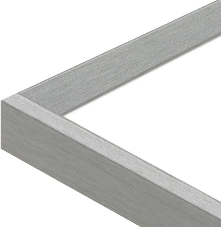 WANDStyle Bilderrahmen 24x30 Silber, Vintage Bilderrahmen Holz, hochwertiger Holzbilderrahmen, Poste