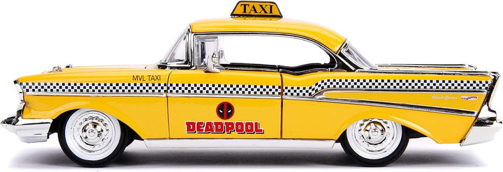 Jada JA30290 1:24 Deadpool Taxi mit Figur, Mehrfarbig
