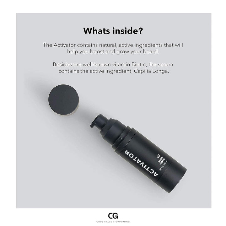 Copenhagen Grooming The Activator (30ml) – Bartwuchsöl für Männer – lassen Sie sich einen volleren,