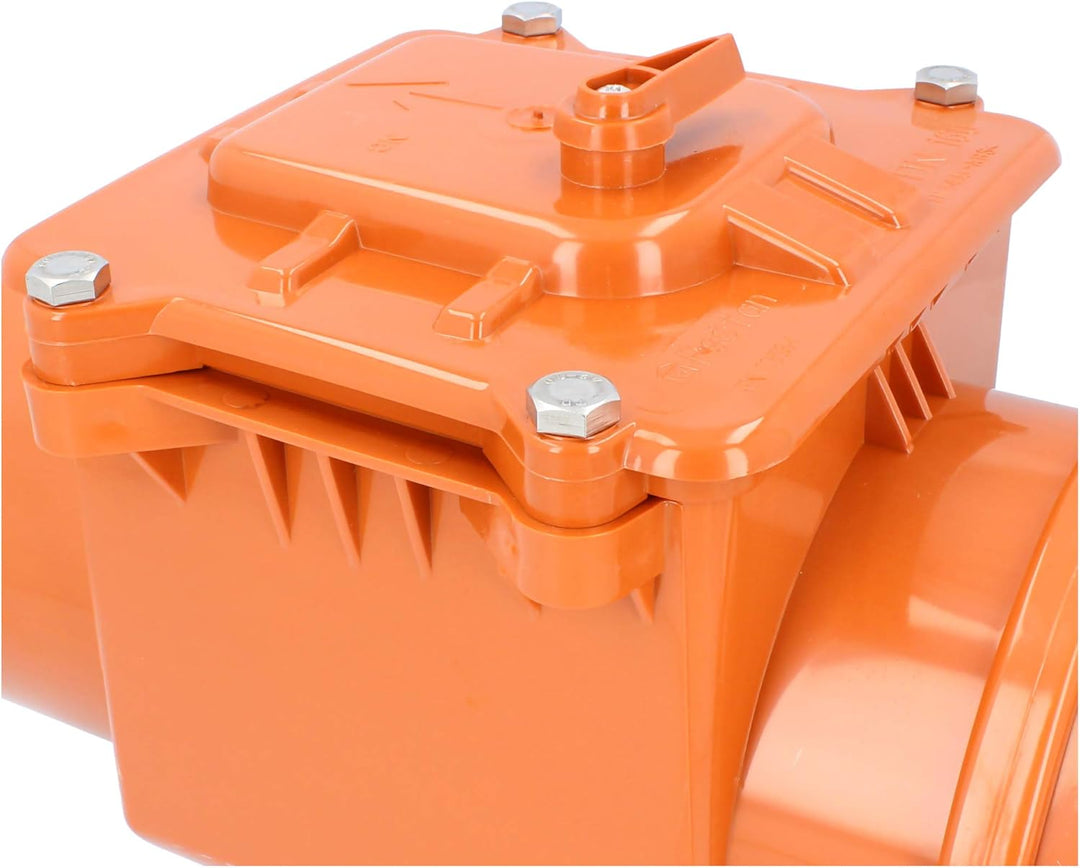 PEŠTAN Rückstauverschluss Ø DN 200 Orange | Rückschlagklappe Rückstauventil Rückstauklappe Rückstauv