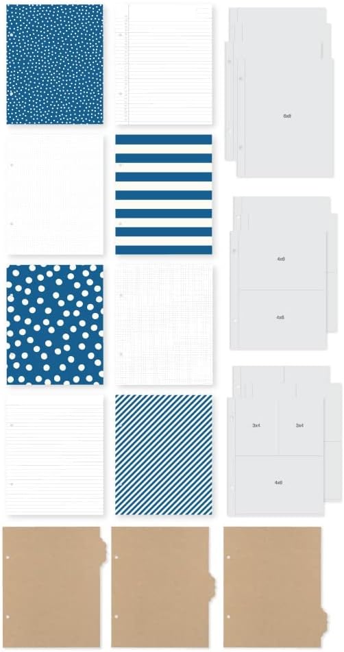Simple Stories 10773 Schnellhefter 15,2 x 20,3 cm, Marineblau