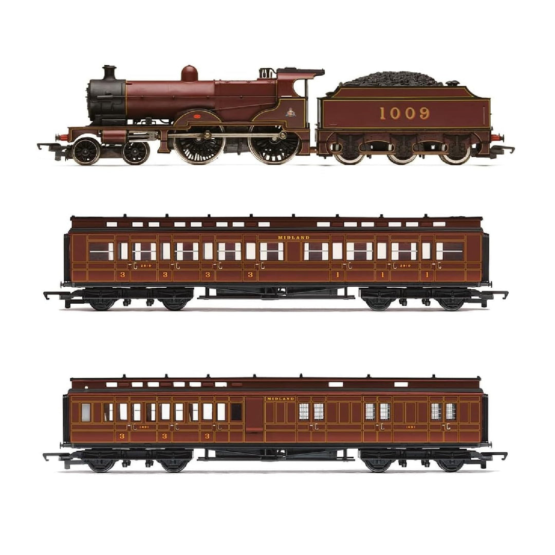 Hornby R30377 Railroad MR Class 4P Compound Train Pack – Epoche 3 Junior, Rot