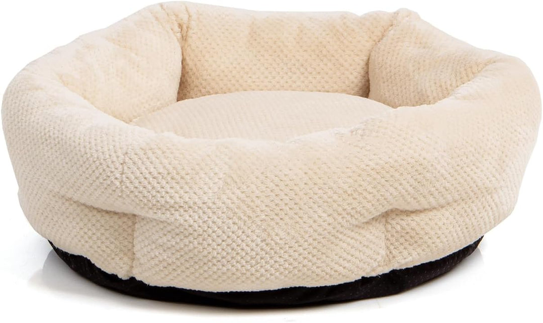 Wallace & Jones | Katzenbett beige Cloey - gemütliches Katzenkörbchen kleine und grosse Katzen | sty