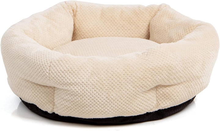 Wallace & Jones | Katzenbett beige Cloey - gemütliches Katzenkörbchen kleine und grosse Katzen | sty