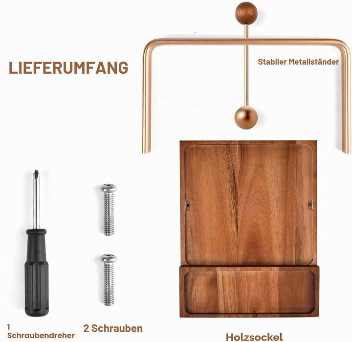 Serviettenhalter, Holzserviettenhalter für den Tisch, rustikaler Serviettenhalter für Papierserviett