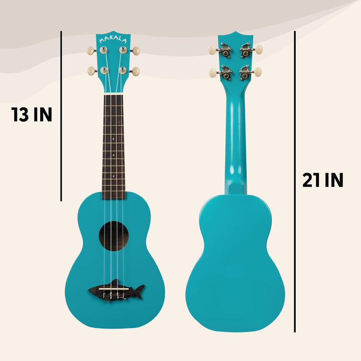 Kala Makala Mako Blue Shark Sopran-Ukulele (MK-SS/BLU) Sopran Mako-Blau, Sopran Mako-Blau