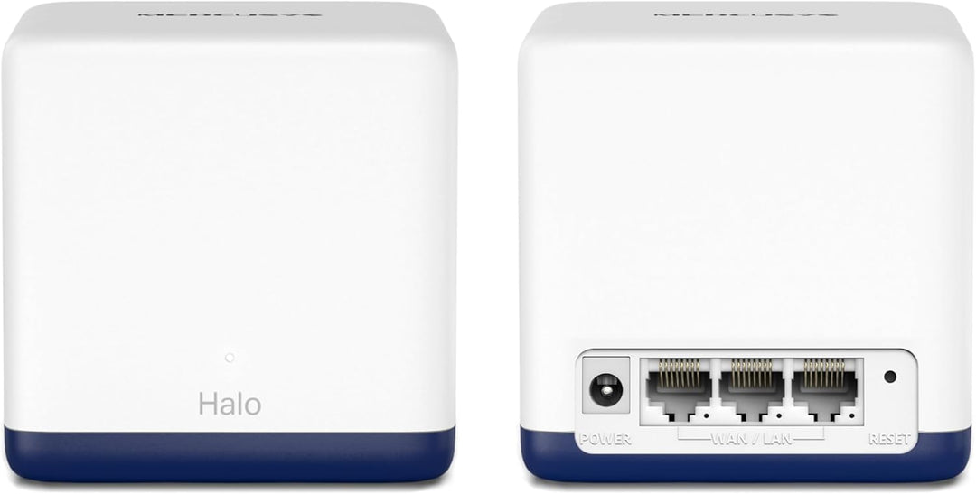 Mercusys Halo H1900G Mesh WLAN Set (2er Pack), AC1900 Dual Band Router & Repeater, 3 x Gigabit Ports