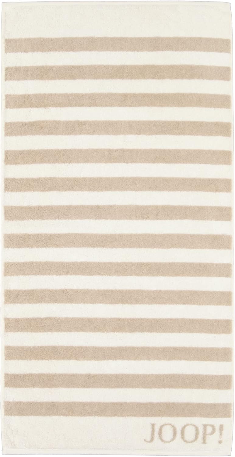 JOOP! Saunatuch Classic Stripes 1610 | 36 creme - 80 x 200 Saunatuch 80x200 cm, Saunatuch 80x200 cm