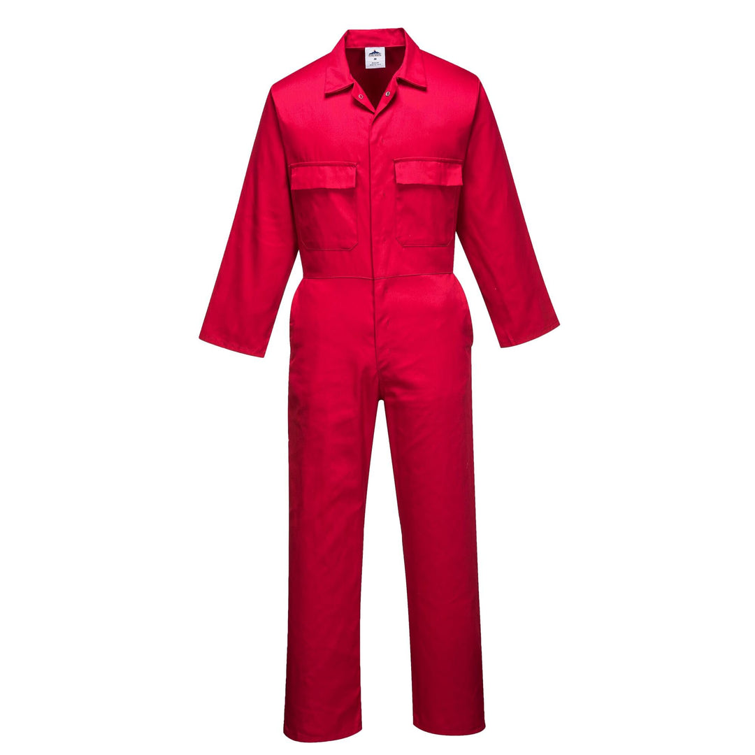 Portwest S999 Herren Euro-Arbeitskleidung Polycotton Overall Arbeitsanzug Royal Rot S, Royal Rot S
