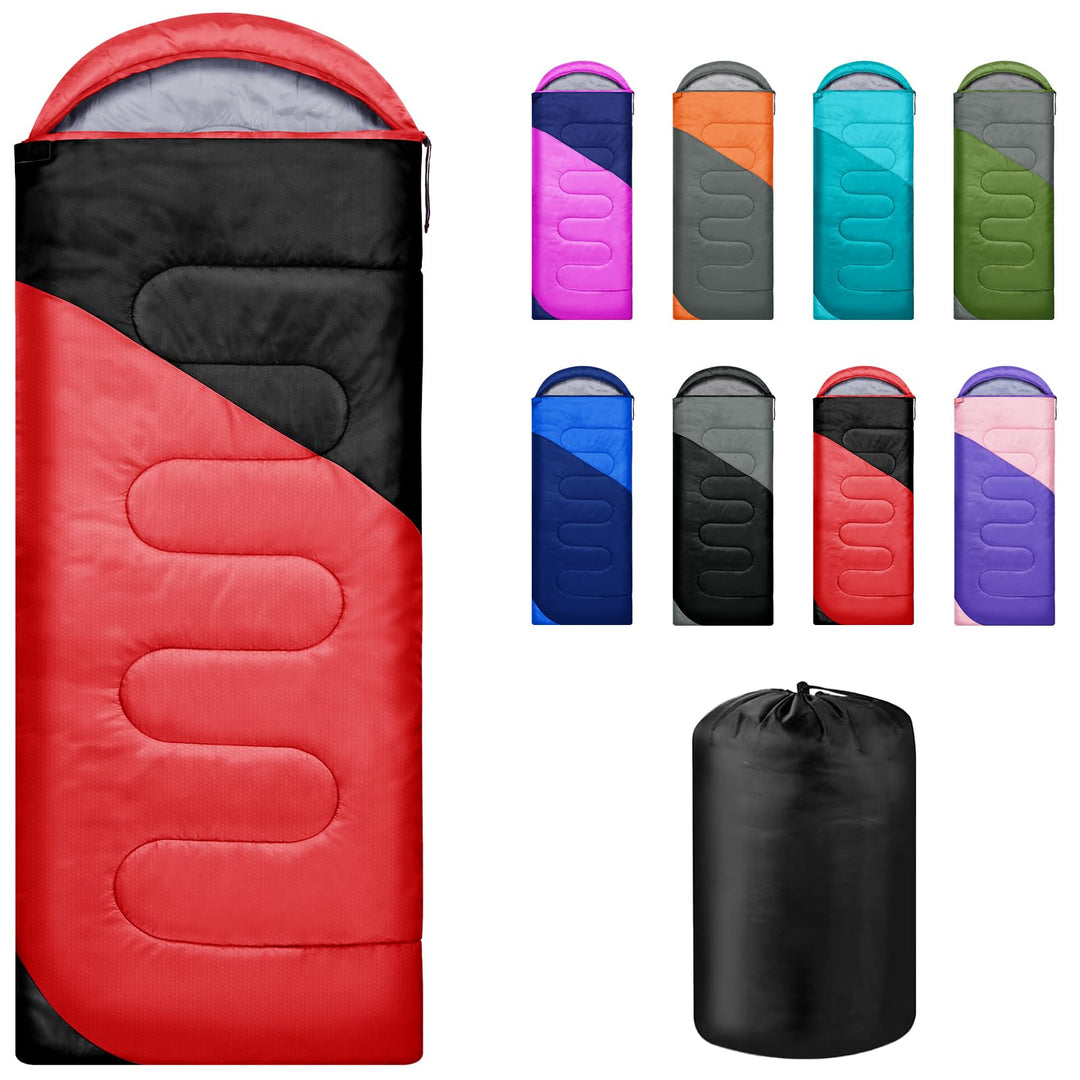 Schlafsack 3-4 Jahreszeiten,Schlafsack Outdoor für Erwachsene und Kinder,Schlafsäcke für Tragbare Re