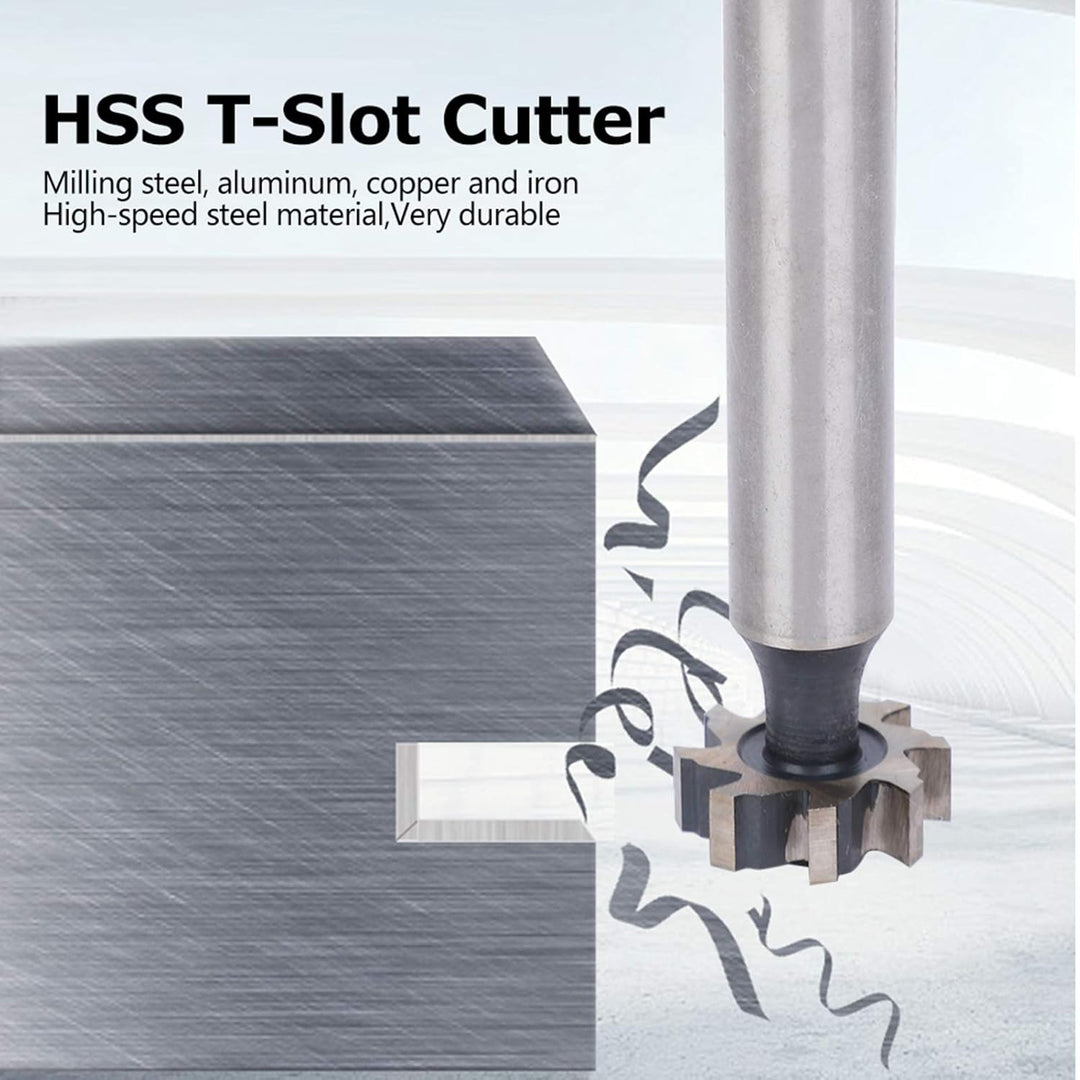 T-Nut-Fräser HSS Metrischer T-Spur-Nutfräser Zum Fräsen von Stahl, Aluminium, Kupfer und Eisen