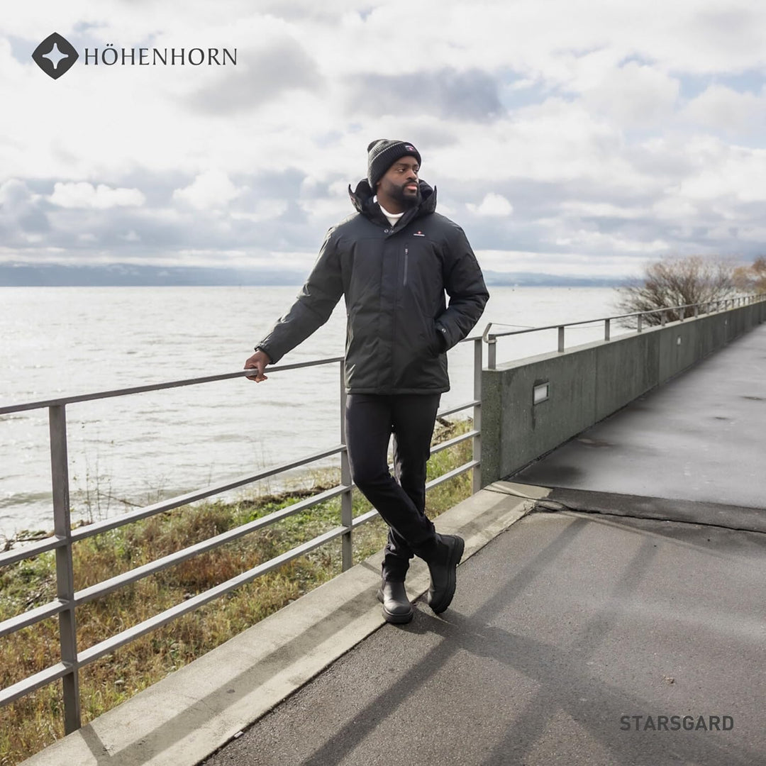 Höhenhorn Starsgard Herren Winter Jacke Wasserdicht Atmungsaktive Funktionsjacke L Schwarz, L Schwar