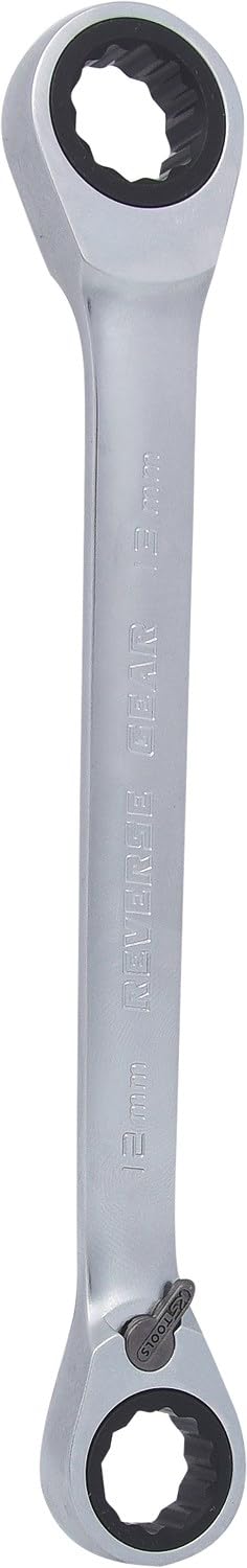 KS Tools 503.4575 GEARplus Doppel-Ratschenringschlüssel umschaltbar 12x13mm, 12x13mm