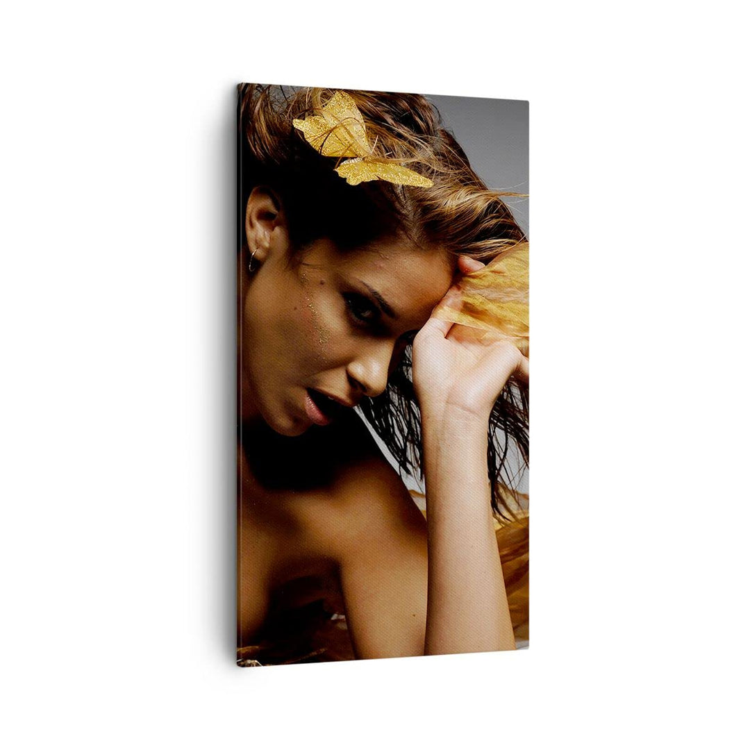 Bilder auf Leinwand Frau Pose Tanzen Leinwandbild mit Rahmen 45x80cm Wandbilder Dekoration Wohnzimme
