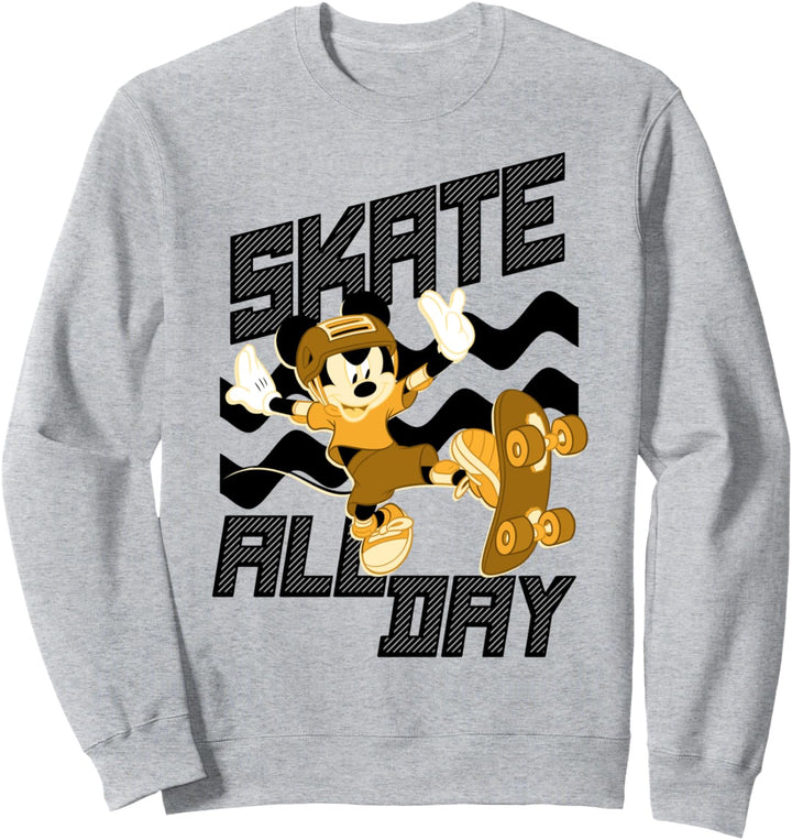 Disney Mickey And Friends Mickey Skate All Day Sweatshirt