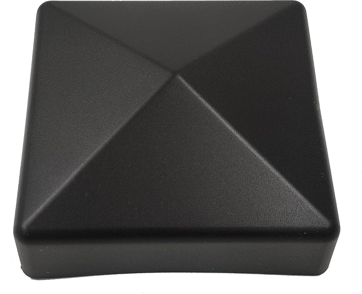 10 Stück Zaun Pfostenkappe 90 mm Pyramide Abdeckkappe schwarz für Pfosten 9 x 9 cm (UV stabilisiert/