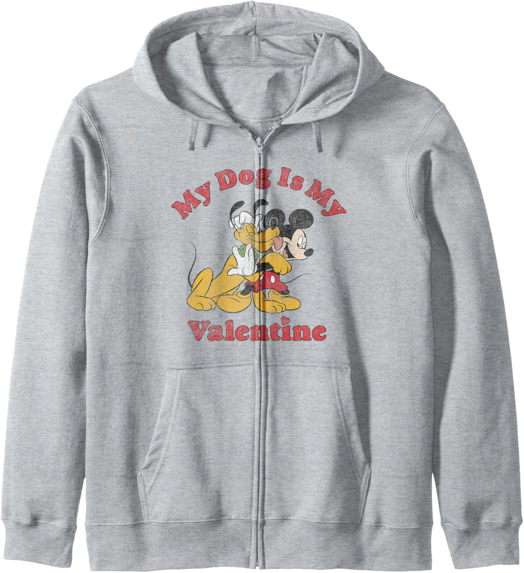 Disney Mickey & Friends Valentinstag My Dog Pluto Vintage Kapuzenjacke