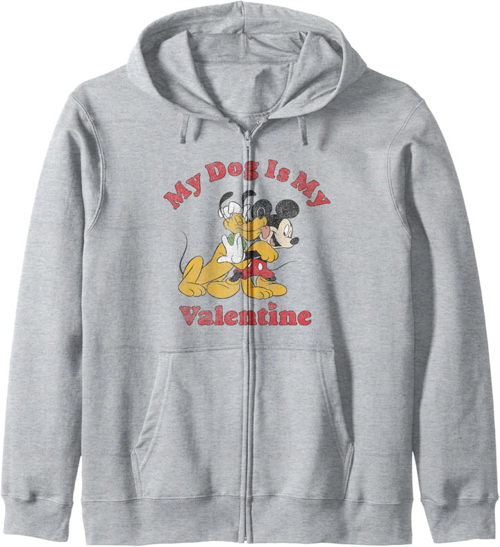 Disney Mickey & Friends Valentinstag My Dog Pluto Vintage Kapuzenjacke