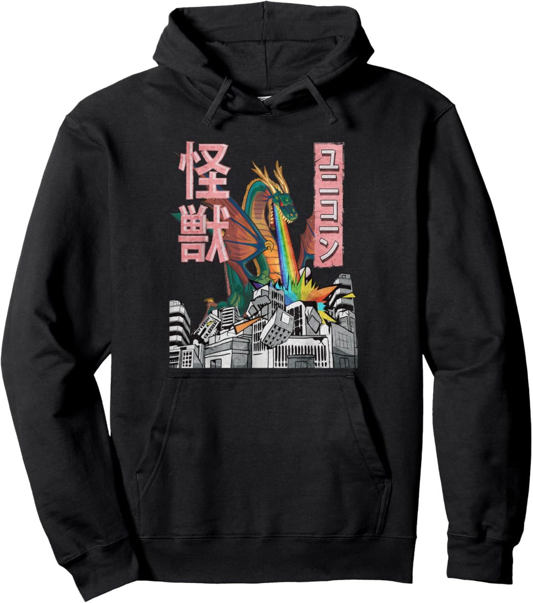 Kaiju Drache Japanisches Monster Dragon Anime Merch Manga Pullover Hoodie