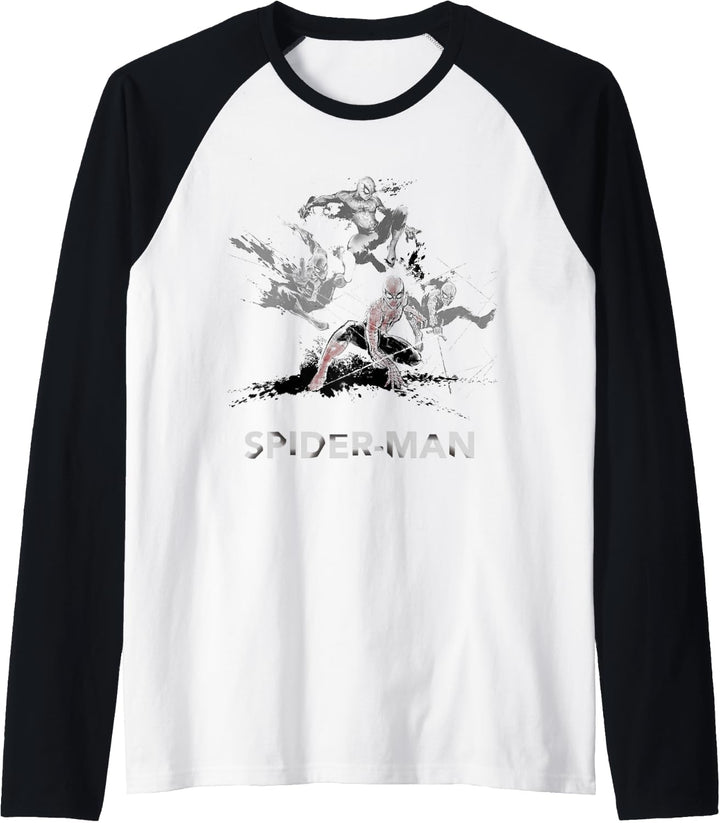 Marvel Spider-Man Splat Art Poster Raglan