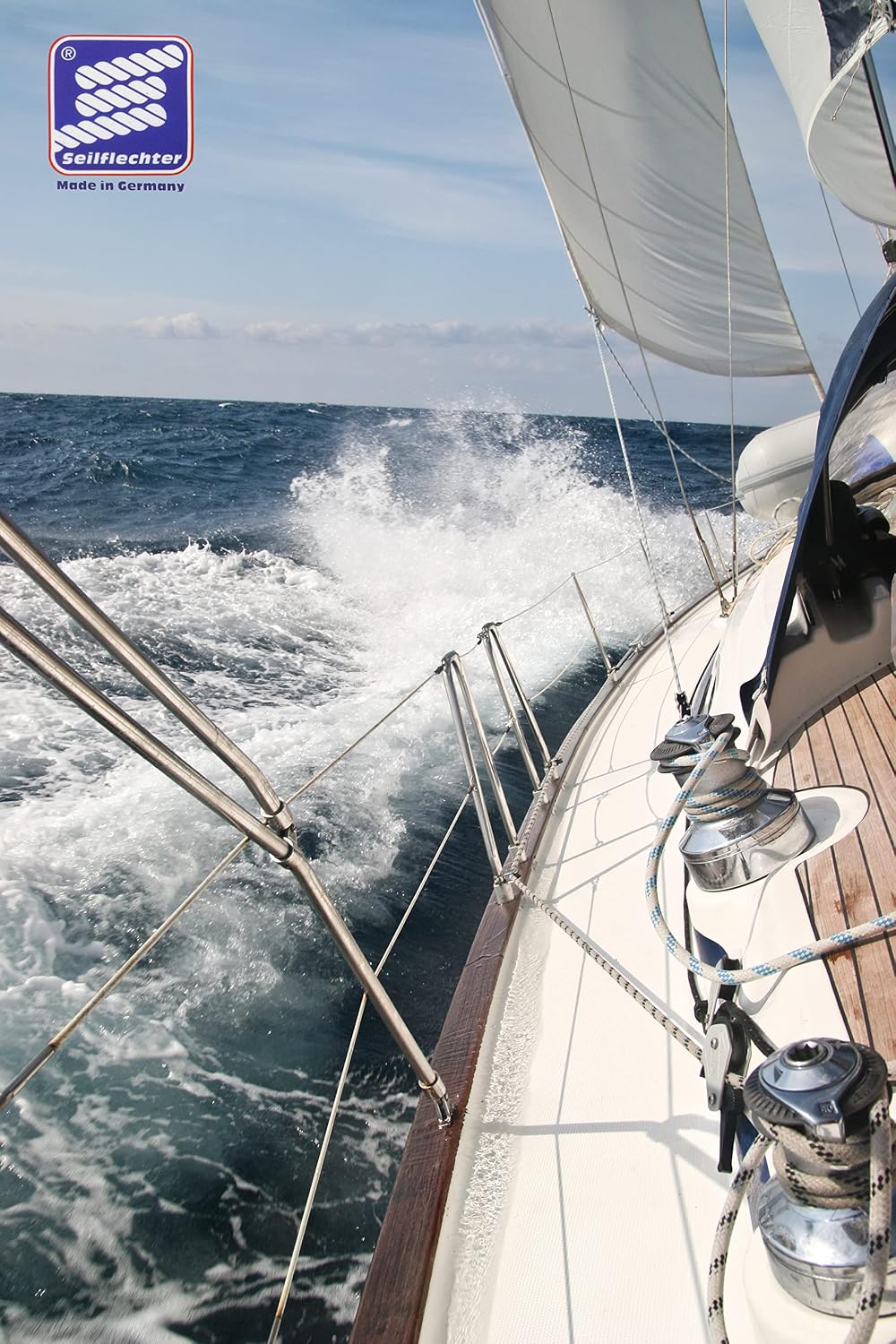 Seilflechter - Aufblasbarer Langfender - Fender für Boot oder Yacht Navyblau Ø 210 mm; Länge: 620 mm