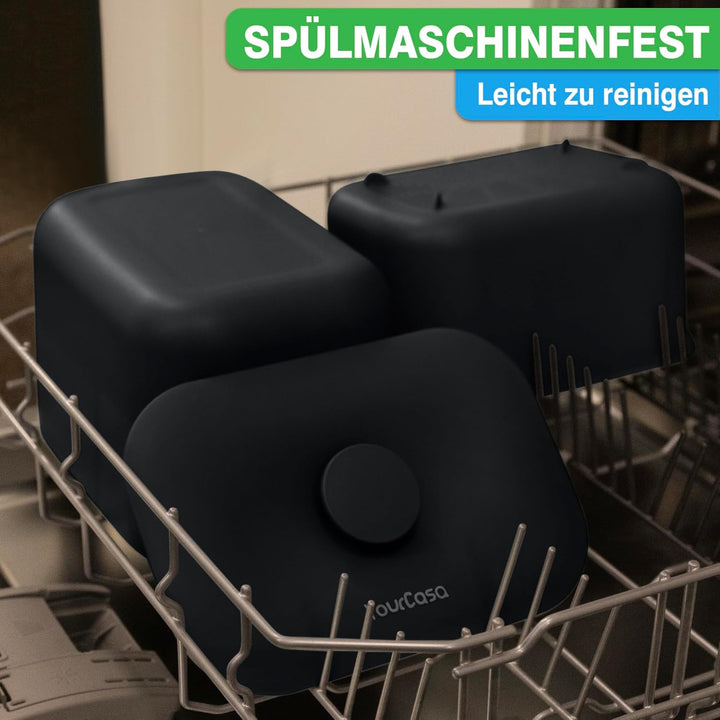 YourCasa Biomülleimer Küche 5L - Komposteimer für alltäglichen Biomüll Behälter - Spülmaschinenfest