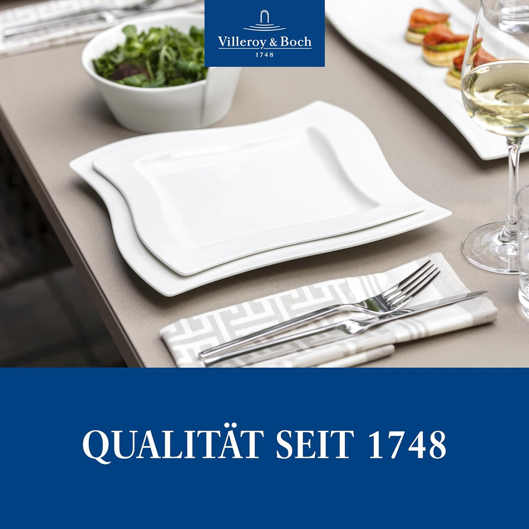 Villeroy & Boch – NewWave Basic Tafelservice, 30 teilig, Geschirr Set für 6 Personen, spülmaschinenf