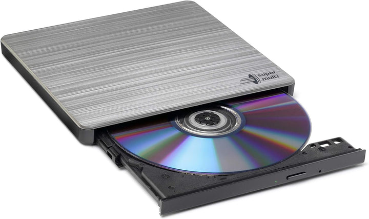 Hitachi-LG GP60 External DVD Drive, Slim Portable DVD Burner/Writer/Player for Laptop, Windows and M