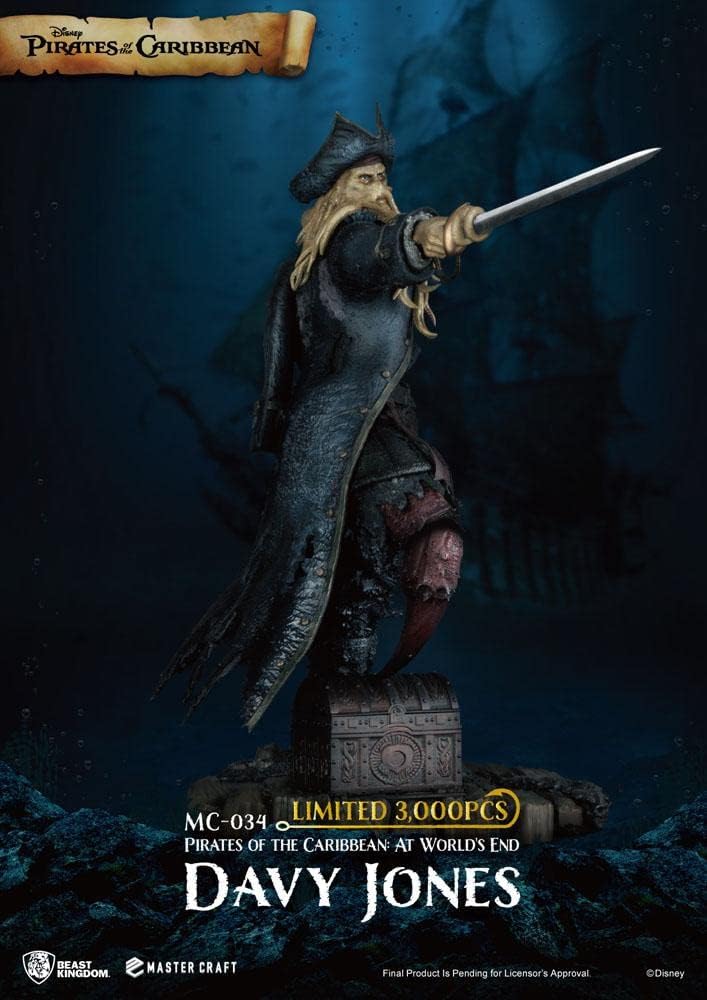 Beast Kingdom MC-034 Pirate Fluch der Karibik: at World's End Master Craft Davy Jones, Mehrfarbig