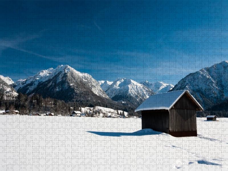 CALVENDO Puzzle Oberstdorfer Berge 1000 Teile Lege-Grösse 64 x 48 cm Foto-Puzzle Bild von TomKli, 10