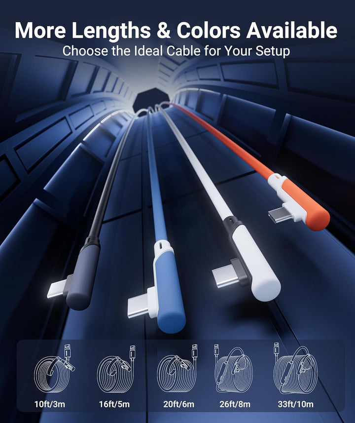 Syntech Link Kabel 5m Kompatibel mit Meta Oculus Quest 3/Quest2/1/Quest Pro und Pico 4/PC Steam VR Z