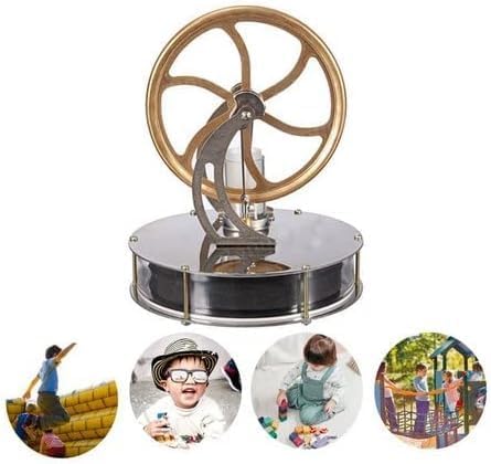 Fictory Niedertemperatur Stirlingmotor, Dampfmaschine Modell, 1 STÜCK Stirlingmotor Motor Hand wärme