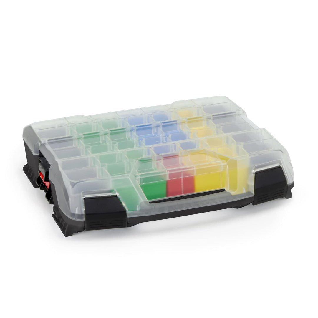 Bosch Sortimo W-BOXX 102 schwarz | Sortimentskasten L-Case | Schraubenbox Aufbewahrung mit Deckel |