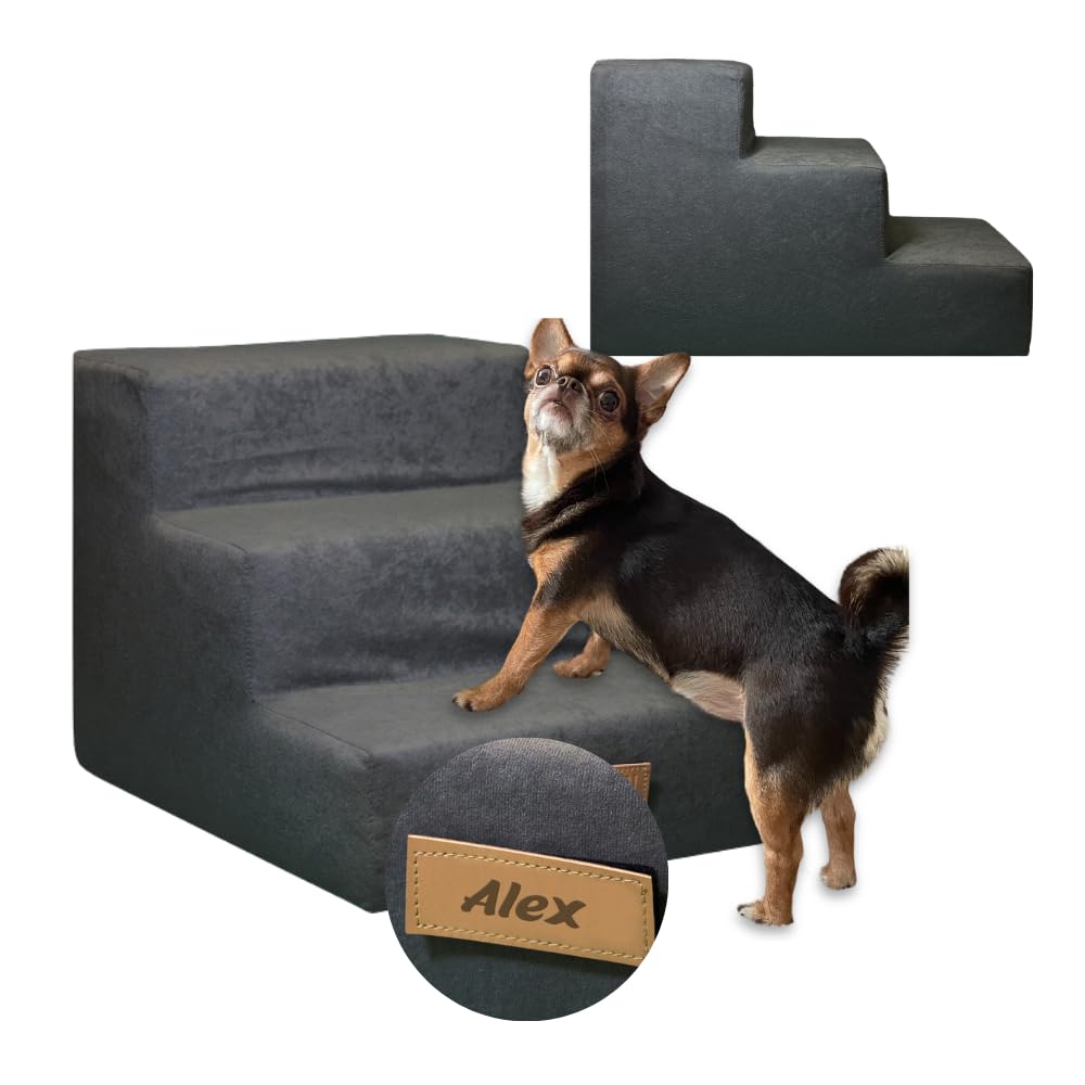 Sofatreppe für Hunde und Katzen – Hundetreppe für Bett & Sofa – 3- oder 4-stufig, rutschfest & wasch