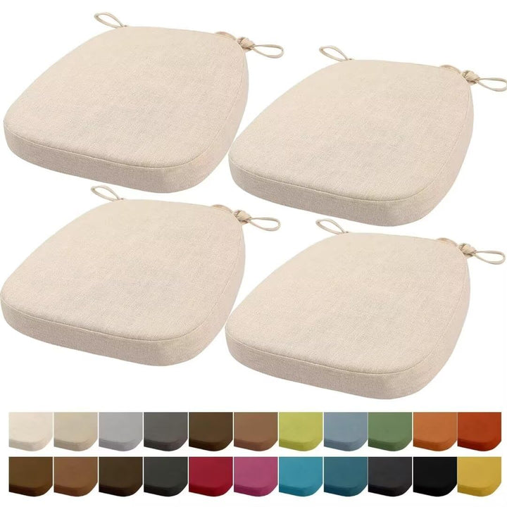 Orumrud 2er Set Stuhlkissen 40x38x33cm(3cm) Waschbare Sitzkissen Gartenstuhlkissen Sitzpolster Set v
