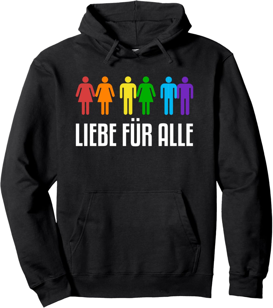 Liebe für Alle Queer Homosexuell Schwul Lesbisch Gay Pride Pullover Hoodie