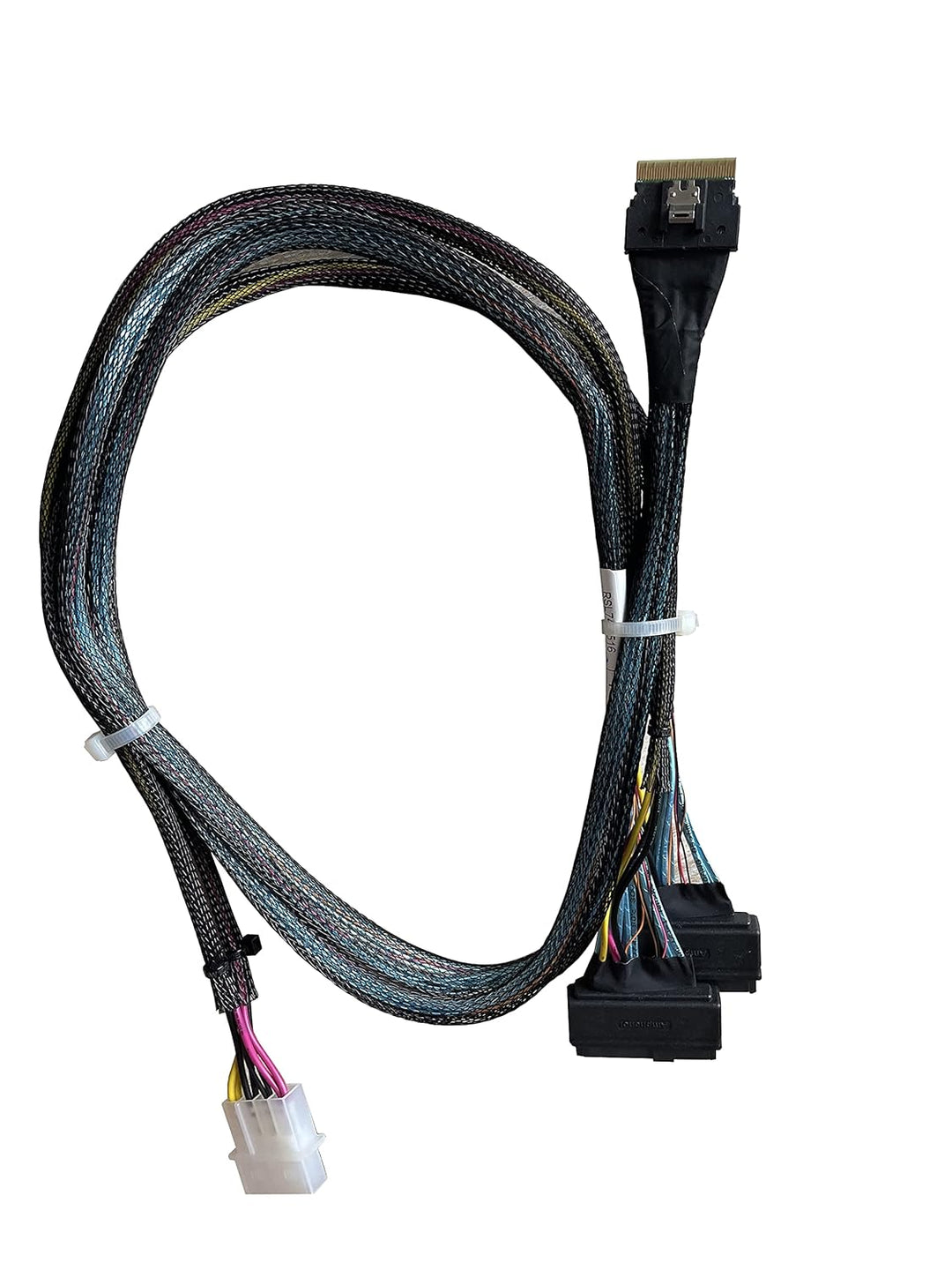 Diliving SFF-8654 auf SFF-8639 Kabel, SlimSAS 8i (SFF-8654 74P) auf 2 Port U.2 NVMe Adapter (SFF-863